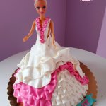 tort lalka barbie